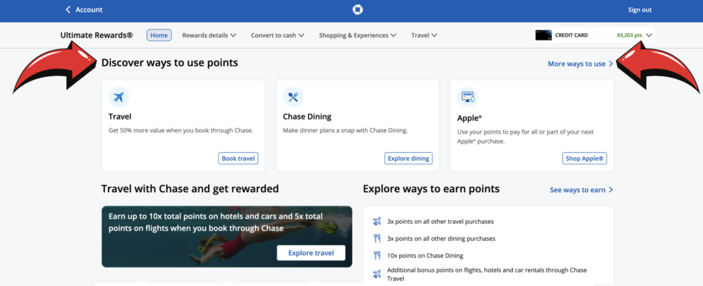 How to Use Chase Points 